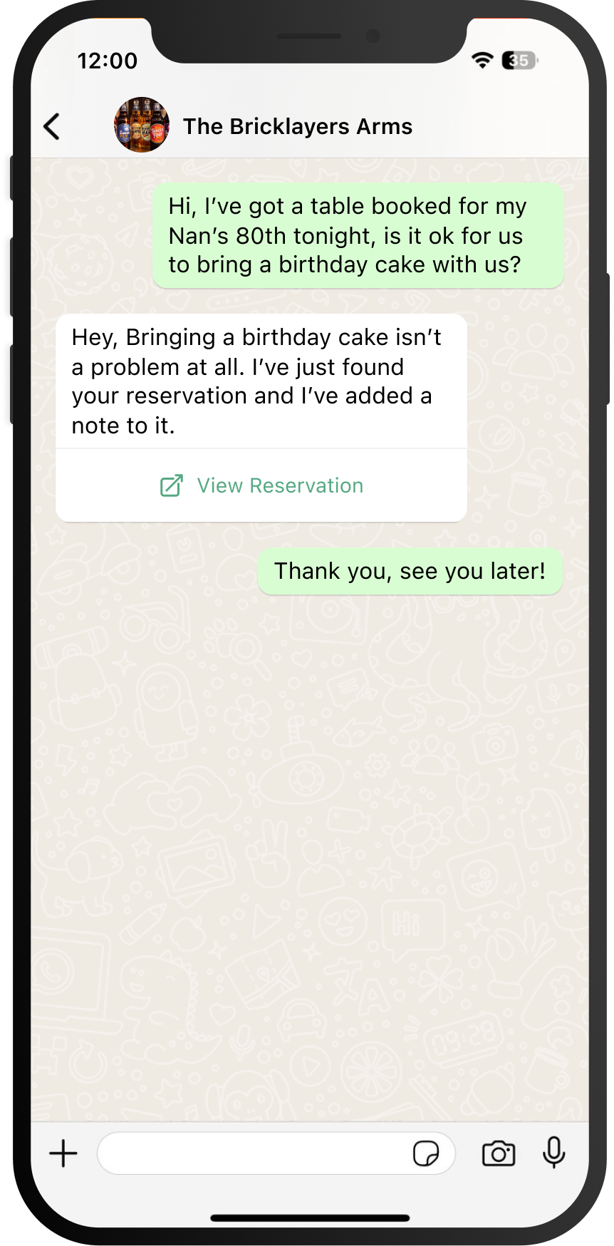 AI Chatbot for Restaurants and Hotel